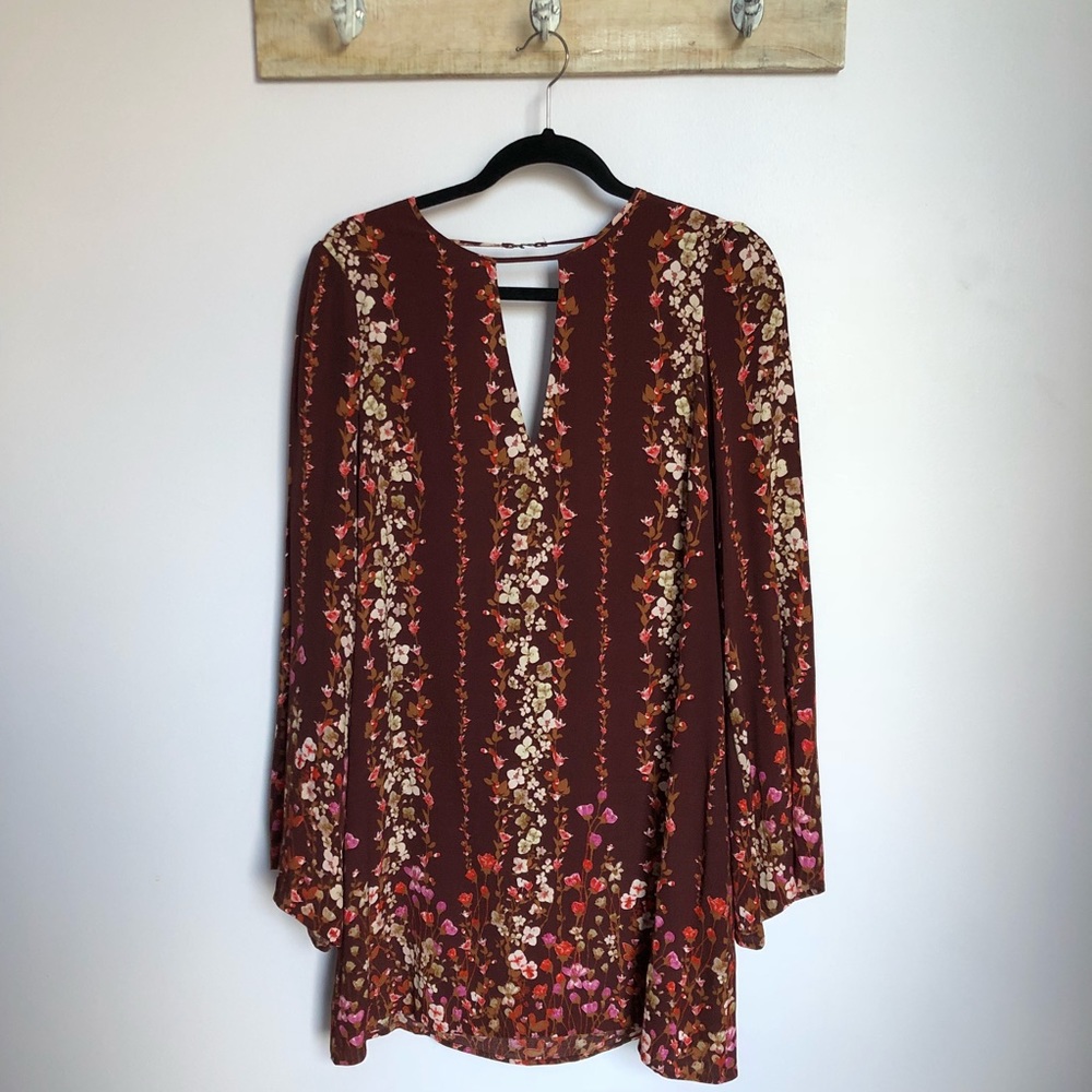 Floral Long-sleeved Dress (Urban Outfitters)